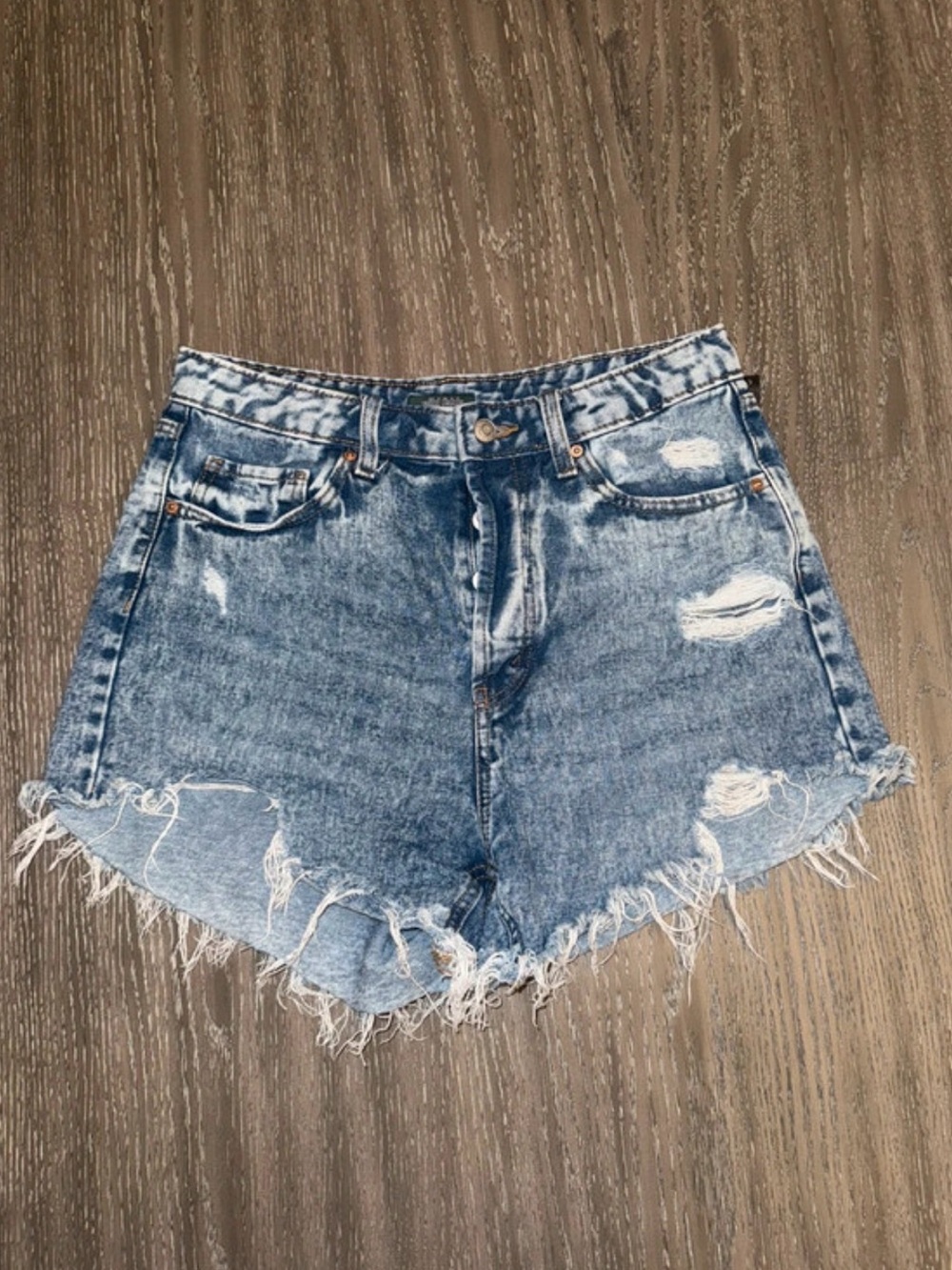 wild fable Light Blue High-Rise Denim Shorts